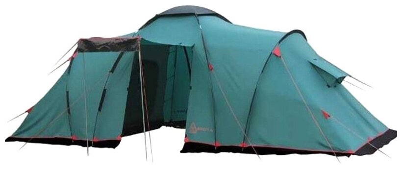 Палатка Tramp Brest 9 (V2) кемпинг. 9мест. зеленый - фото №1