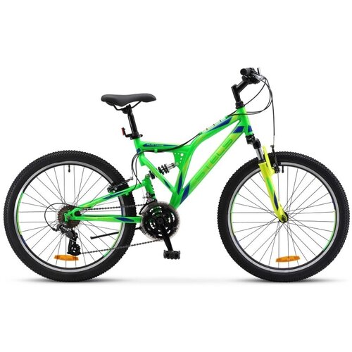 фото Велосипед для подростков stels mustang v 24, 16" зеленый/черный