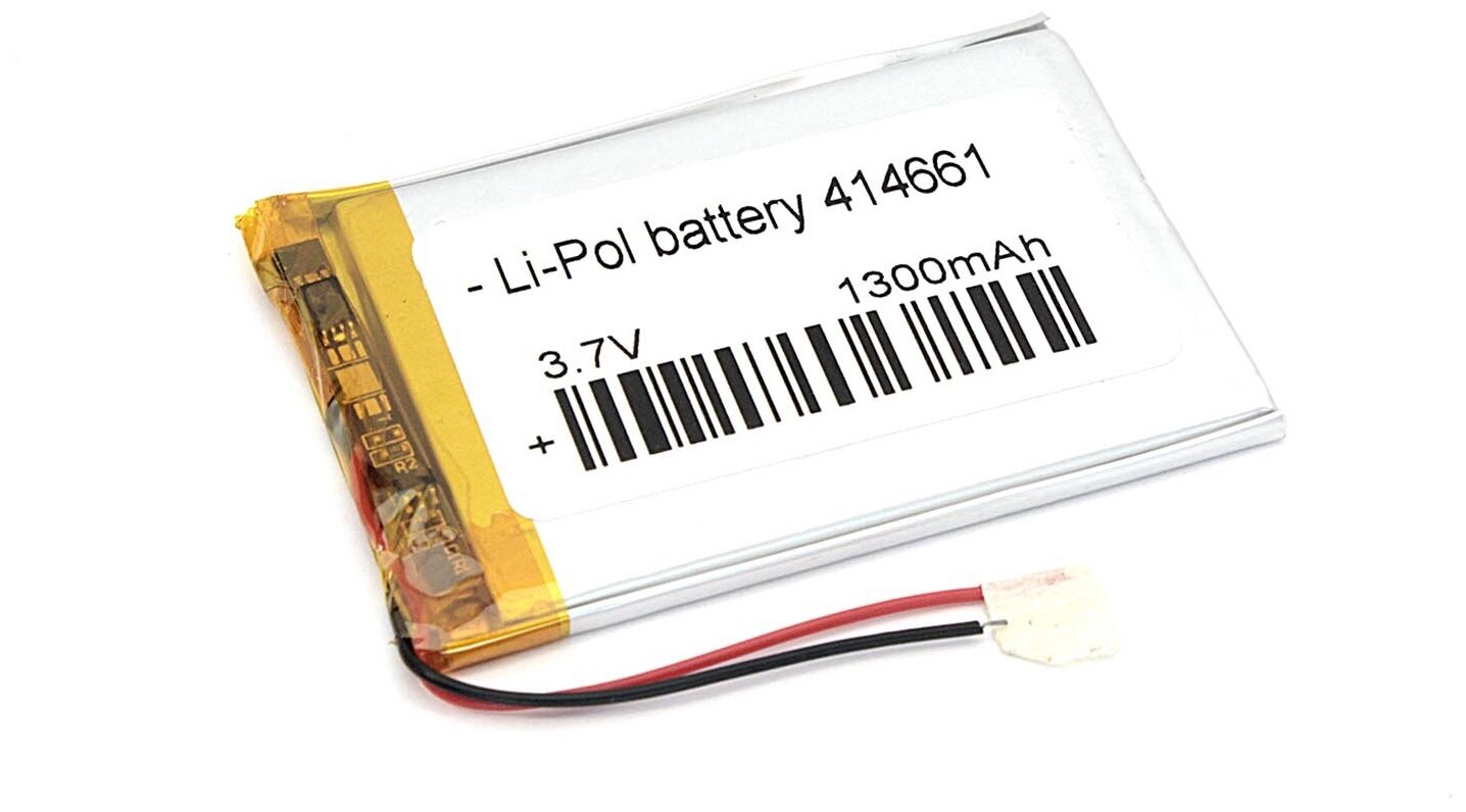 Аккумулятор Li-Pol (батарея) 4.1*46*61мм 2pin 3.7V/1300mAh