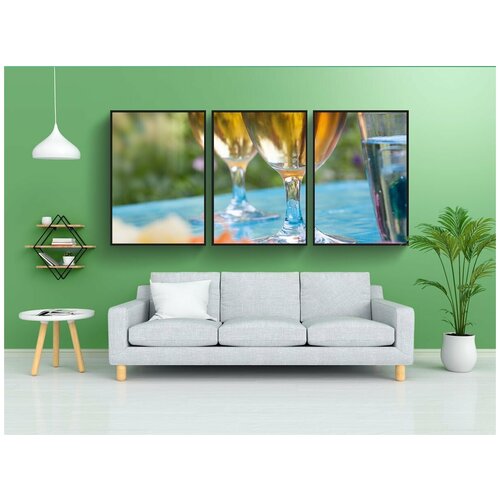 фото Набор модулных постеров для интерьера "садовая вечеринка, пиво, исправлено" 60x90 см. в тубусе, без рамки lotsprints