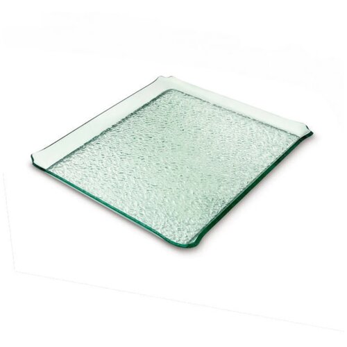 Прозрачный акриловый поднос цвета стекла для кондитерских изделий 33x33 см. 7TFN023333GL