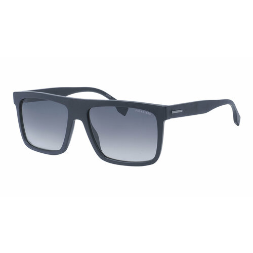 фото Солнцезащитные очки boss, квадратные, оправа: пластик, для мужчин, серый
