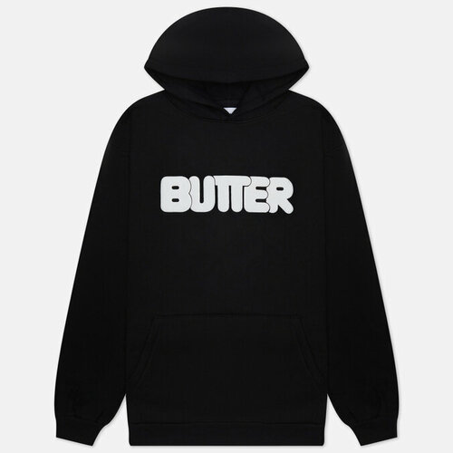 фото Толстовка butter goods, силуэт прямой, размер l, черный