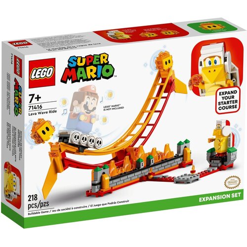 LEGO 71416 Super Mario Поездка на волне лавы, 218 дет. lego super mario снежные приключения семьи пингвинов дополнительный набор