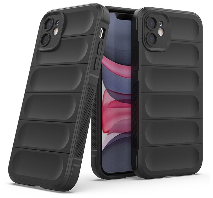 Противоударный чехол Flexible Case для iPhone 11 черный