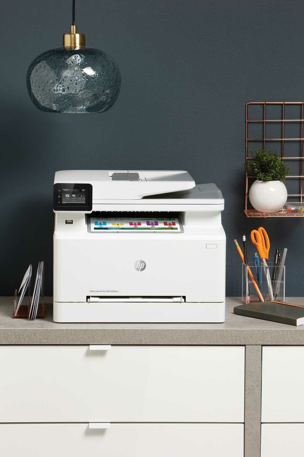 МФУ лазерный HP Color LaserJet Pro M282nw, A4, цветной, лазерный, белый [7kw72a] - фото №11