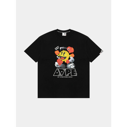 Футболка Aape, хлопок, размер XL, черный