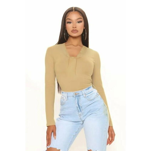 фото Водолазка diva-plus, размер 46, бежевый