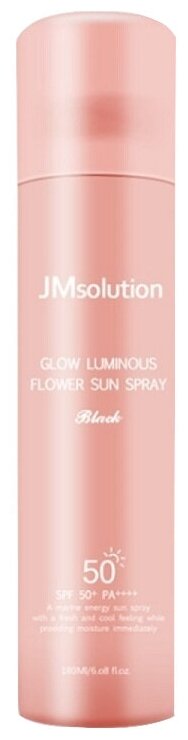 JMsolution Солнцезащитный спрей с Дамасской Розой Glow Luminous Flower Sun Spray Rose SPF50+ PA++++, 180 мл