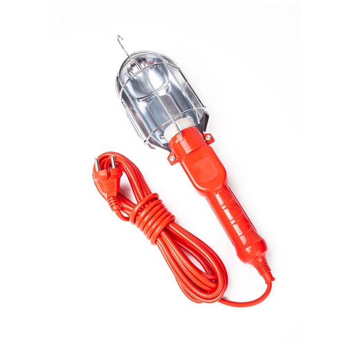 Светильник-переноска / Переносная лампа 5м / Лампа для гаража от сети 220 V / Лампа переноска