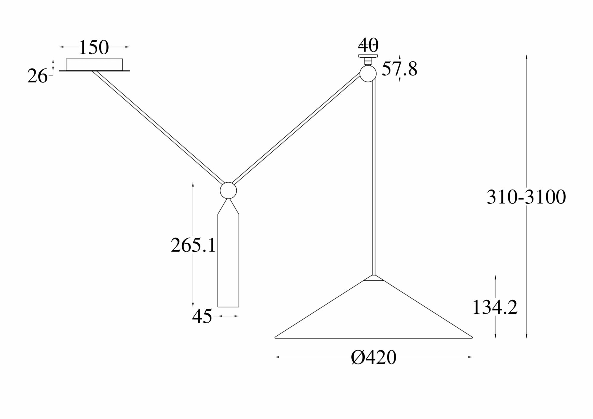 Светильник Maytoni PESO P080PL-01W - фото №4