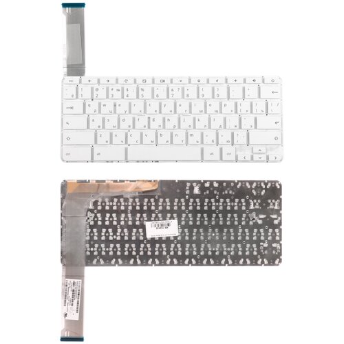 Клавиатура для ноутбука HP 14-ak Series Плоский Enter Белая без рамки 133000₽