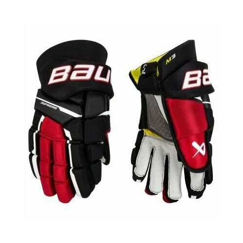 Перчатки BAUER SUPREME M3 INT (BLK/RED 13) перчатки bauer x int blk wht 13