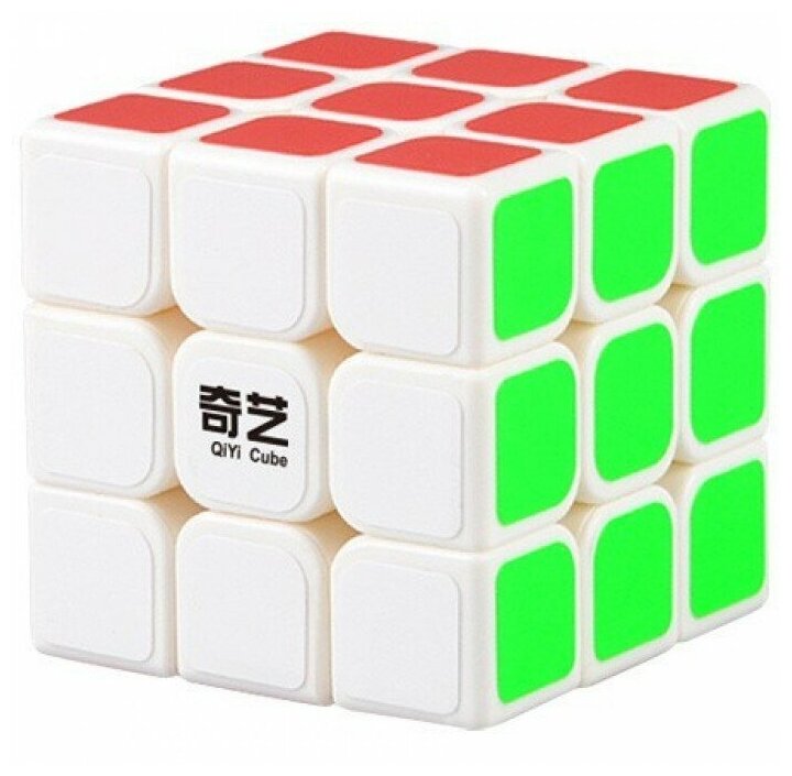 Скоростной Кубик Рубика QiYi MoFangGe 3x3 Sail W 3х3 / Развивающая игра / Головоломка подарок / Черный пластик