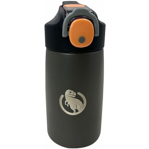 Термос для напитков (термокружка) THEROPOD TP-32 0.4L, нержавеющая сталь, силиконовый поильник под крышкой, серый