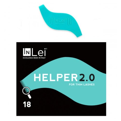 InLei Helper 2.0 хелпер гребешок аппликатор для ресниц ламинирования ресниц инструмент многофункциональный для выкладки ресниц на валике при ламинировании ресниц мфи бирюзовый