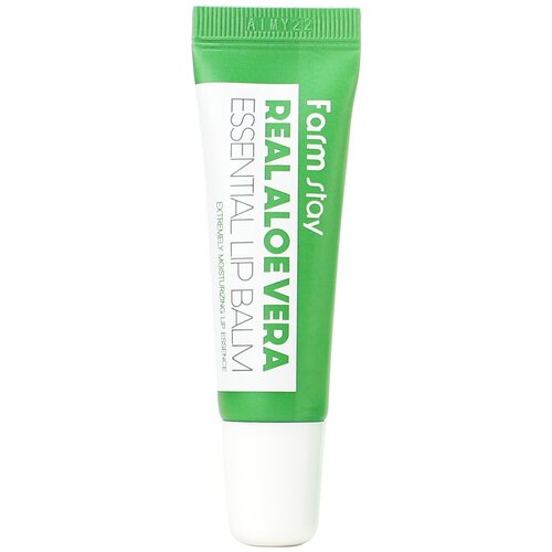 Суперувлажняющий бальзам для губ с алоэ FarmStay Real Aloe Vera Essential Lip Balm, 10мл