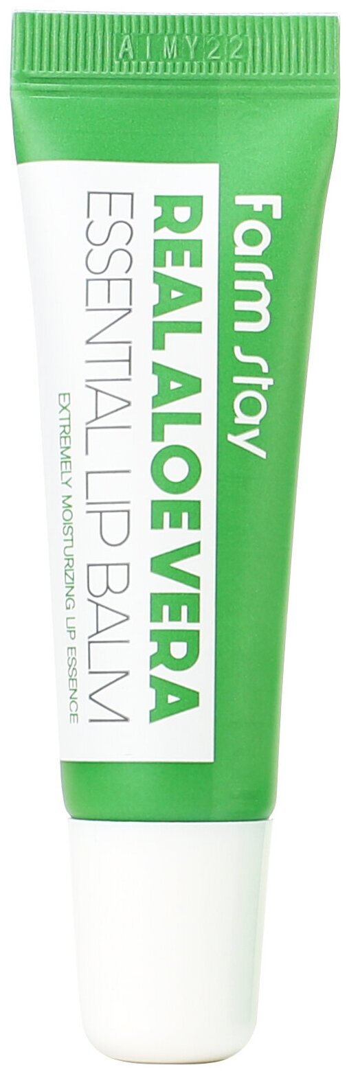 Бальзам для губ FarmStay Real Aloe Vera Essential Lip Balm 10мл CNO COSMETICS - фото №1