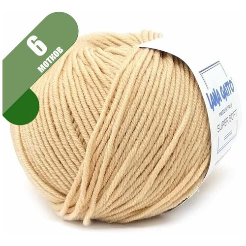 Пряжа Lana Gatto Super Soft 09426 Темно-коричневый 6 мотков