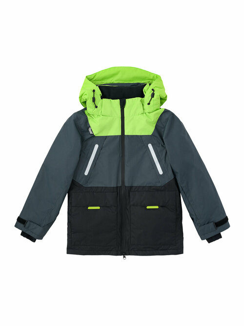 Куртка Oldos, размер 152-76-66, зеленый, серый