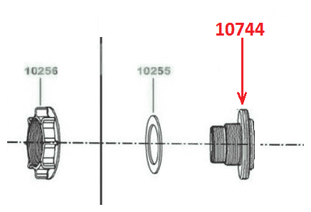 Соединитель под шланг с резьбой (38 мм) INTEX 10744