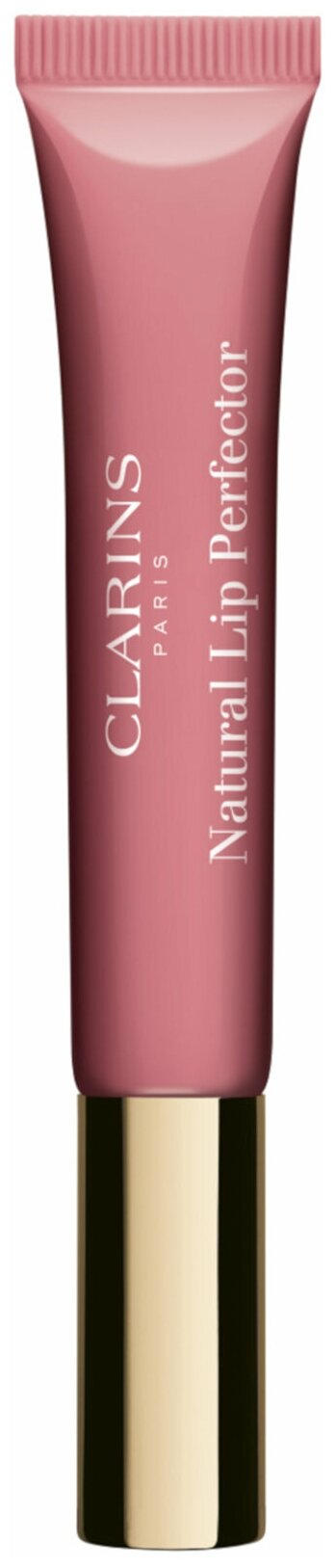 Clarins Блеск для губ Natural Lip Perfector shimmer, 01 rose shimmer