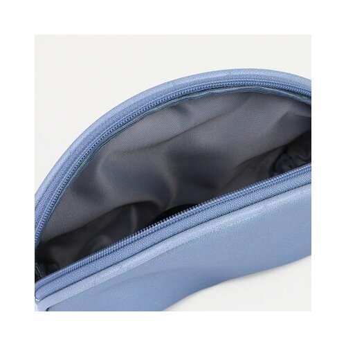 фото Сакси косметичка на молнии, цвет голубой