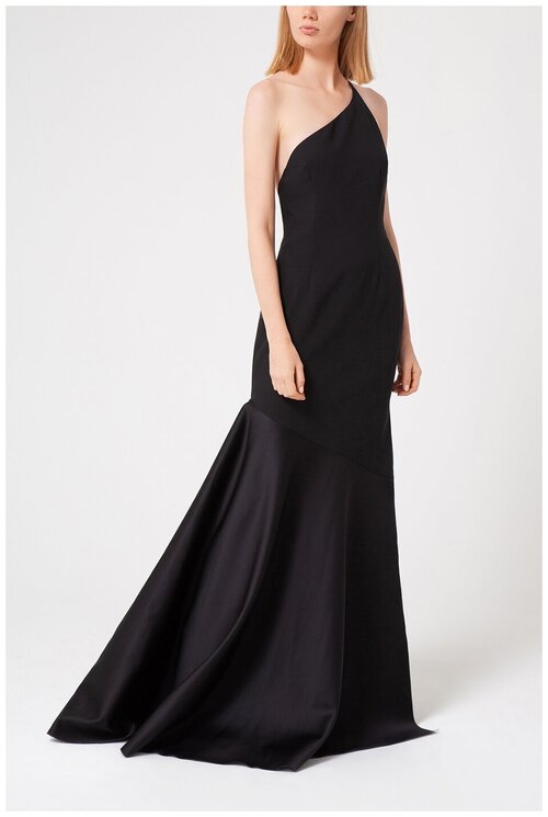 Платье SOLACE LONDON, вечернее, прилегающее, макси, размер 46, черный