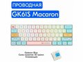 Игровая механическая клавиатура Skyloong GK61S Macaron переключатели Gateron Blue, английская раскладка