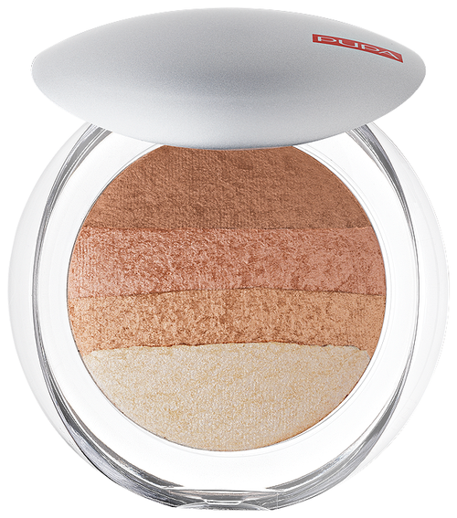 Pupa Luminys Румяна-пудра-иллюминатор Baked All Over Illuminating Blush-Powder, 05 gold stripes