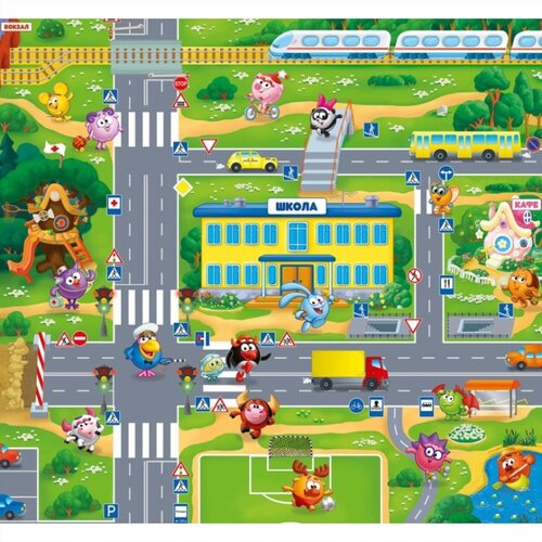 Фотообои Дорожная азбука 204х194см 750₽