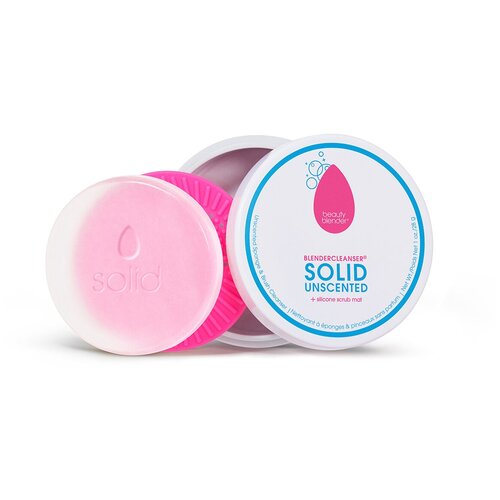 фото Набор для очистки beautyblender blendercleanser solid unscented, 2 шт. белый/розовый