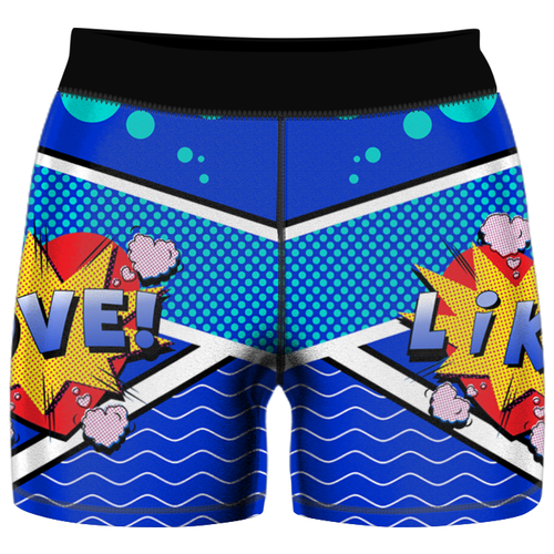 фото Шорты pop-art blue l 6fwear