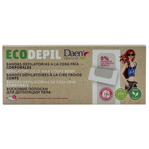 Купить Daen Восковые полоски для тела EcoDepil 12 шт.