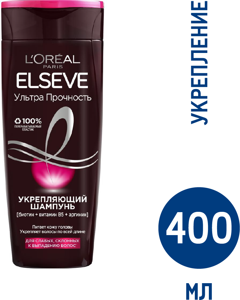 Шампунь для волос L'Oreal Paris Elseve Ультра Прочность укрепляющий для слабых склонных к выпадению волос, 250 мл - фото №12