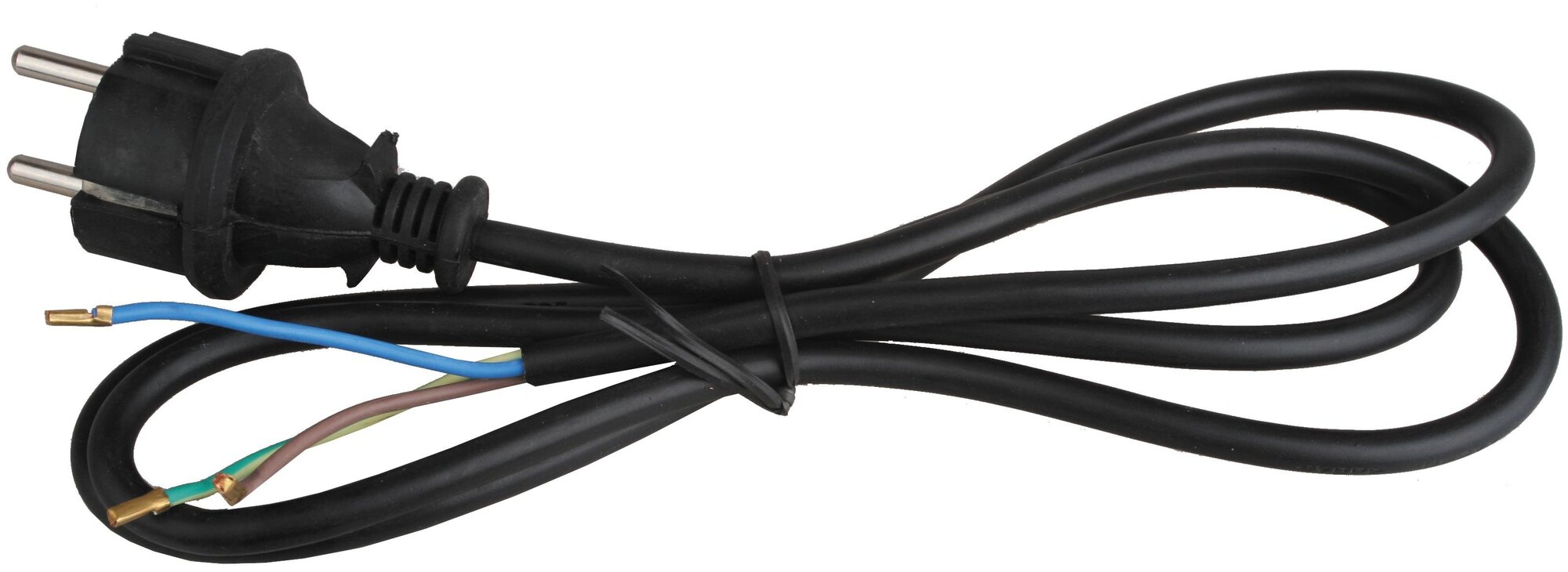 Сетевой кабель с евровилкой Volsten S-LR2A с заземлением черный
