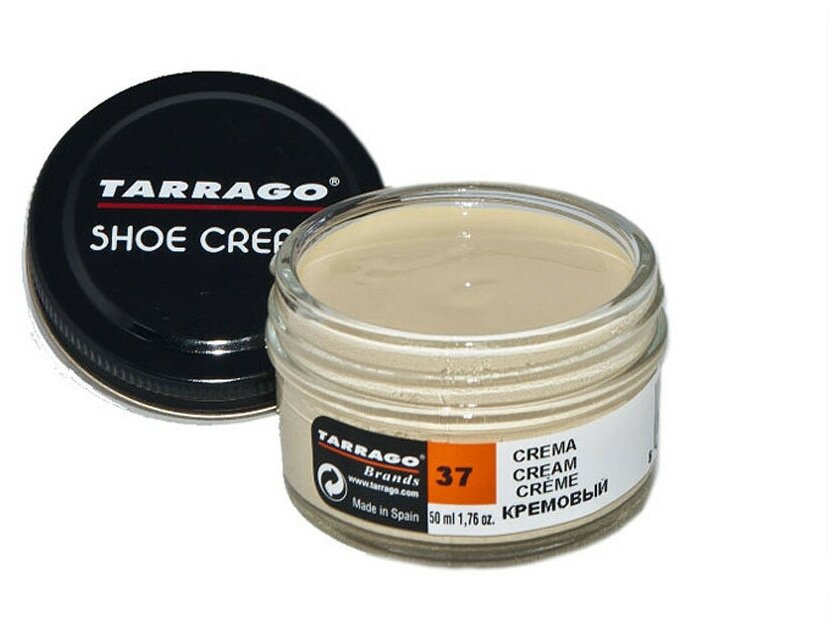 Крем для обуви, всех видов гладких кож, TARRAGO, SHOE Cream, стекло, 50мл., TCT31-037 CREAM (Кремовый) - фотография № 3