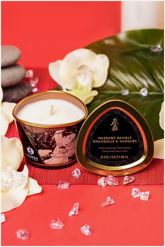 Изображение товара Массажное арома масло в виде свечи, excitation Chocolate Шоколад 170 мл