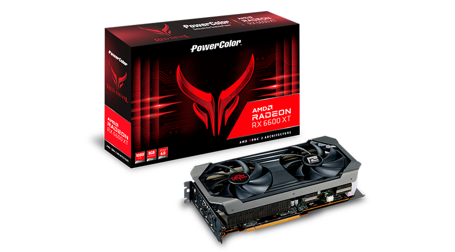 Видеокарта PowerColor Radeon RX 6600XT, 8 ГБ (RED DEVIL)