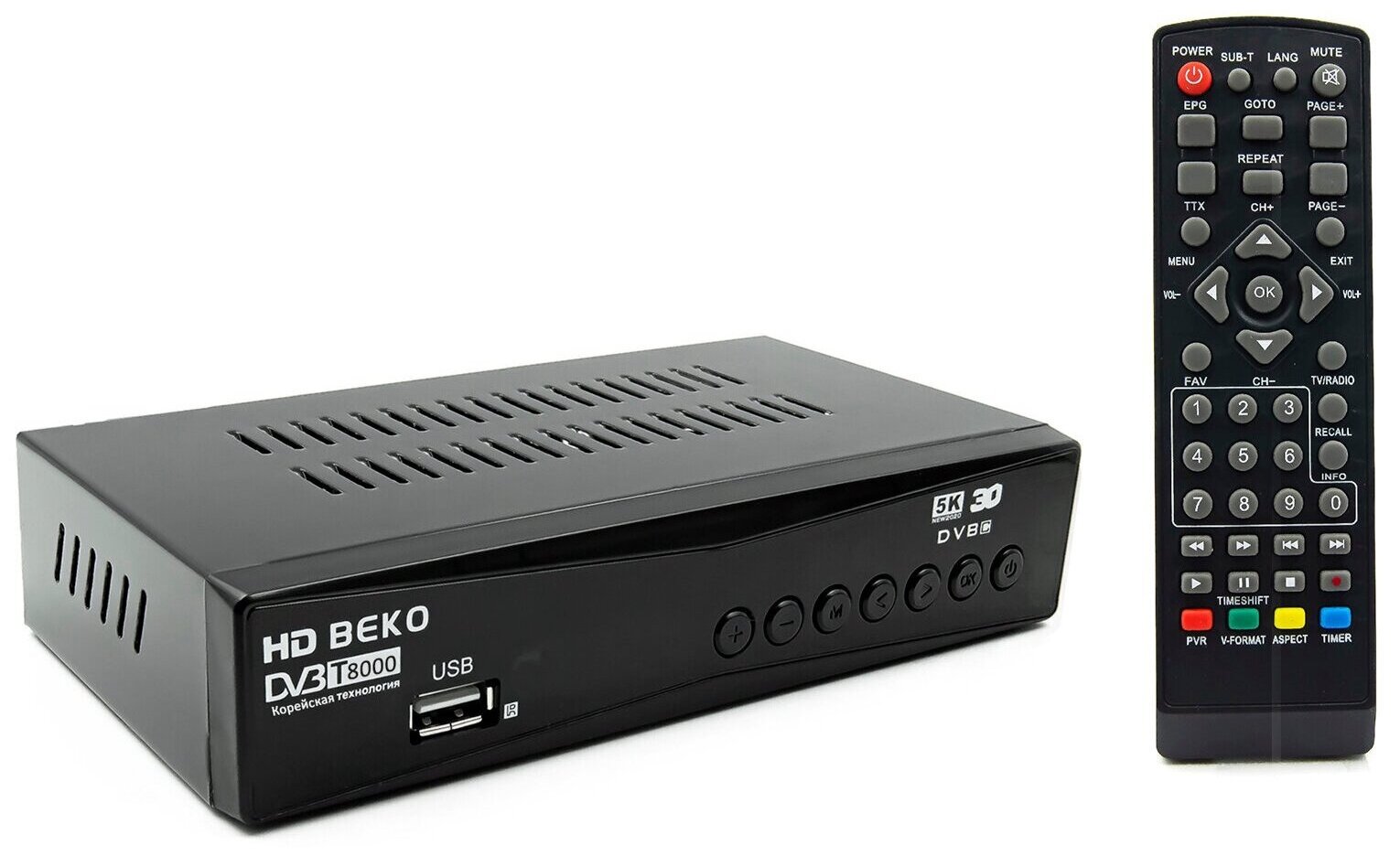 DVB-T2 ТВ приставка BEKO Т8000