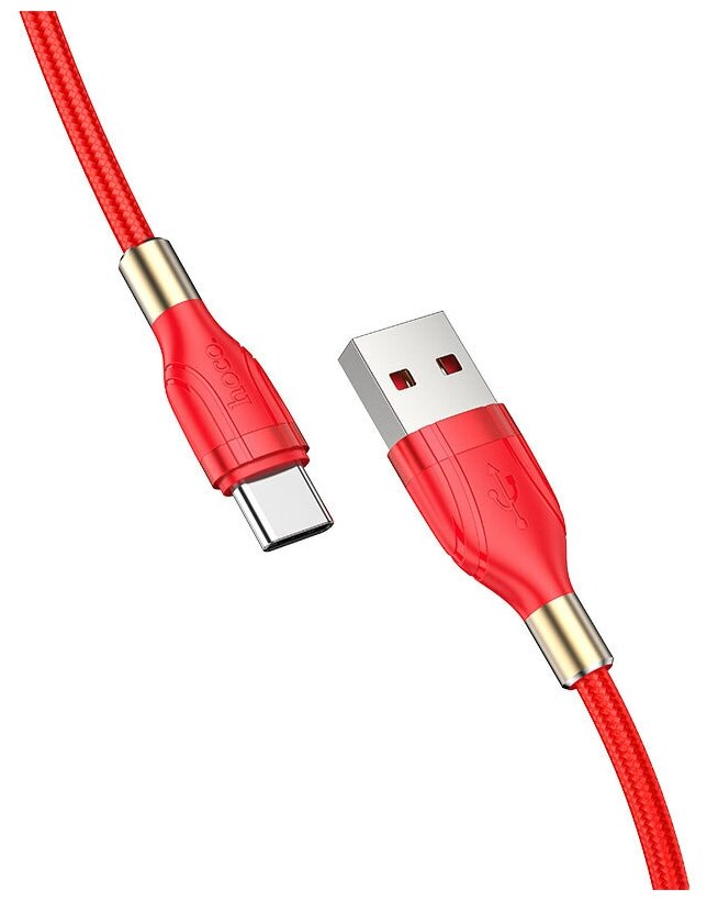 USB Кабель Type-C, HOCO, U92, 1.2m, красный