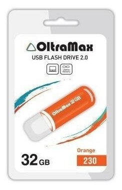 USB флэш-накопитель OLTRAMAX OM-32GB-230 32 Гб, оранжевый