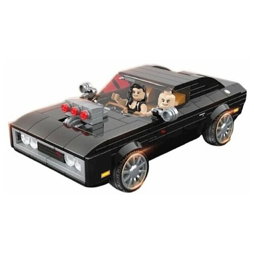 Гоночный автомобиль инерционный/блочный/конструктор пластиковый без запаха/черный/100143/Dodge Charger