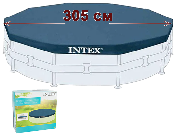 Тент для каркасного бассейна Intex 28030 (305см) (1120607) - фотография № 2