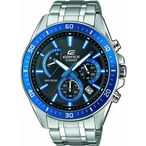 Наручные часы CASIO Edifice EFR-552D-1A2VUEF, черный, серебряный