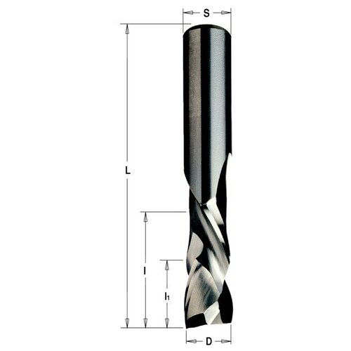 Фреза спиральная монолитная 12x42x90 Z=2+2 S=12 RH