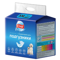 Подгузники для собак Cliny (Neoterica) 25-40 кг размер XXL 6 шт. белый