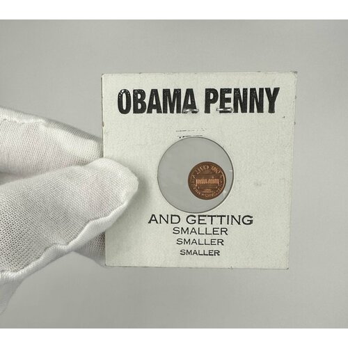 Сувенирный жетон Obama Penny в Холдере! obama m becoming