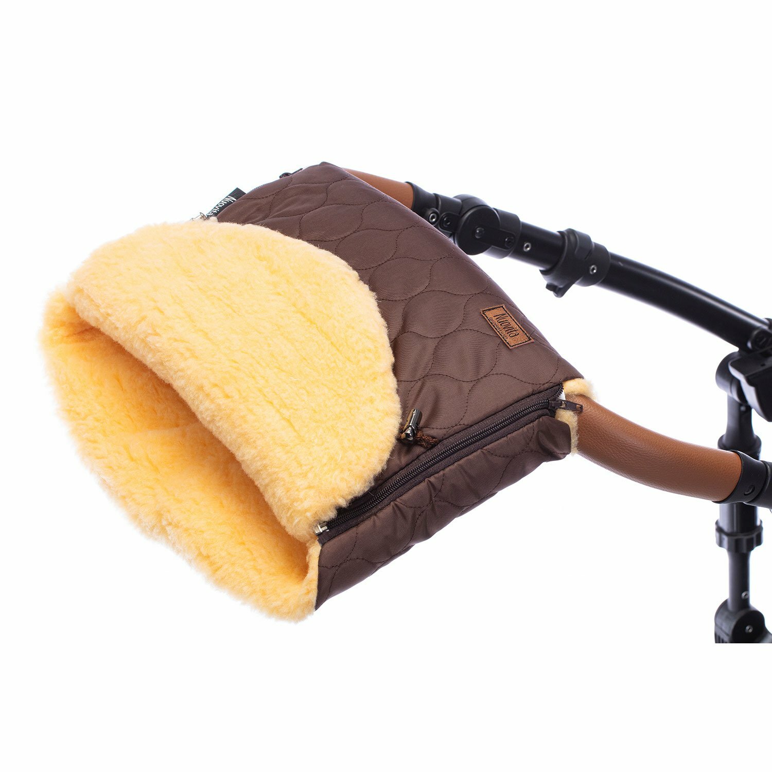 Муфта меховая для коляски Nuovita Polare Pesco (Cioccolata/Шоколад)