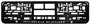 Рамка под номерной знак нижняя защёлка, шелкография "Российская Федерация" (чёрная, белая)